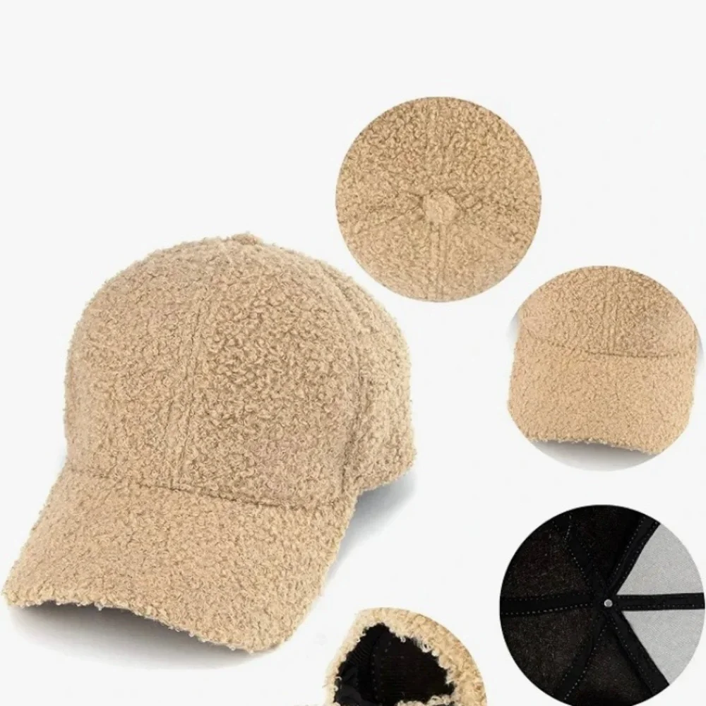 Fo-lambs wool Baseball Cap in Tan — Everyday Textured Hat